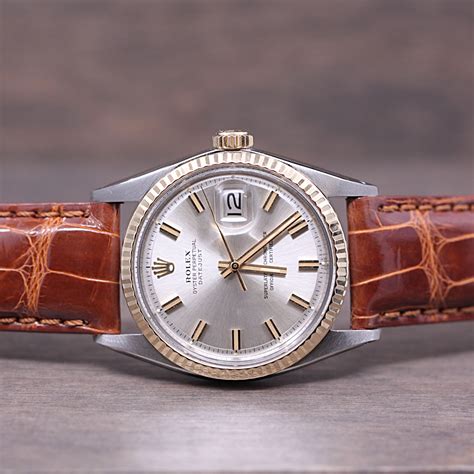 ' rolex datejust leather strap|genuine rolex leather strap.